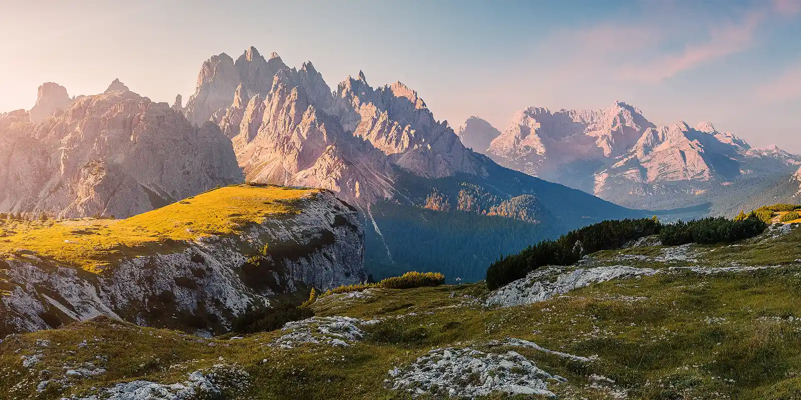 View of the Italian Dolomites, Europe.