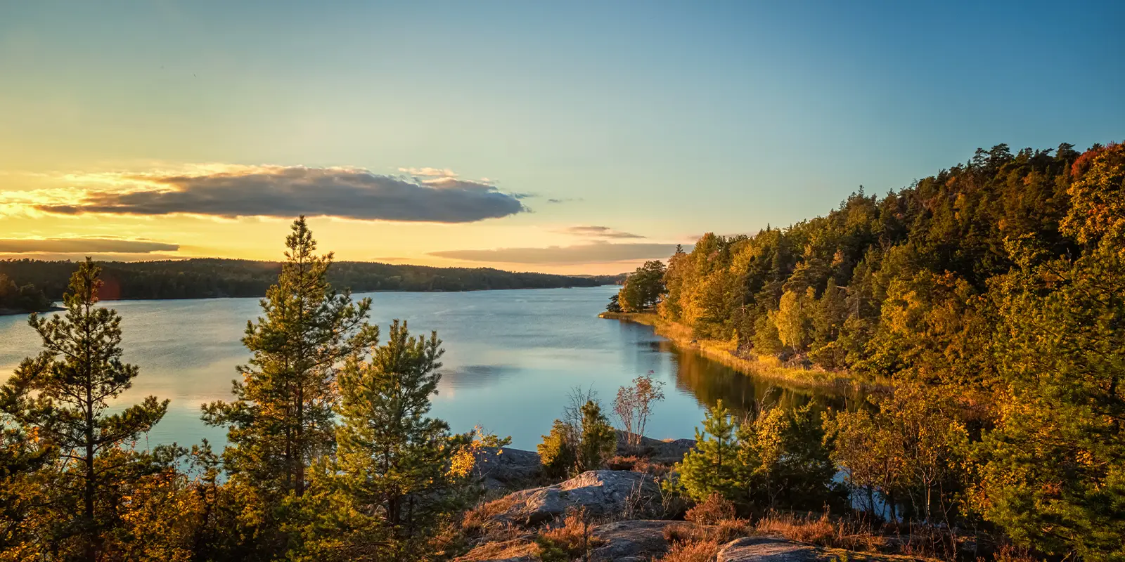 Stockholm archipelago in Autumn