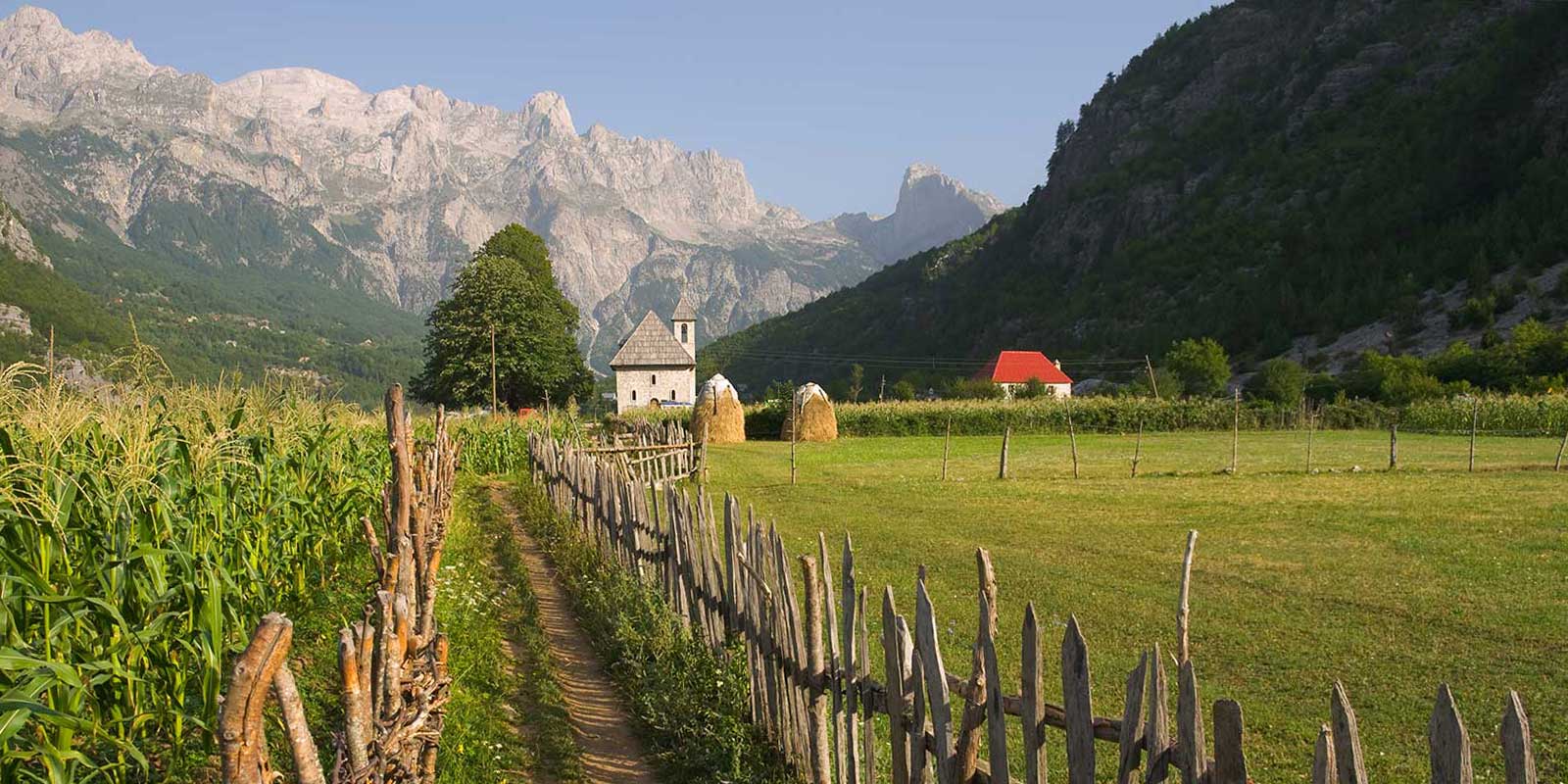 Catholic church in Theth Valley, Albania