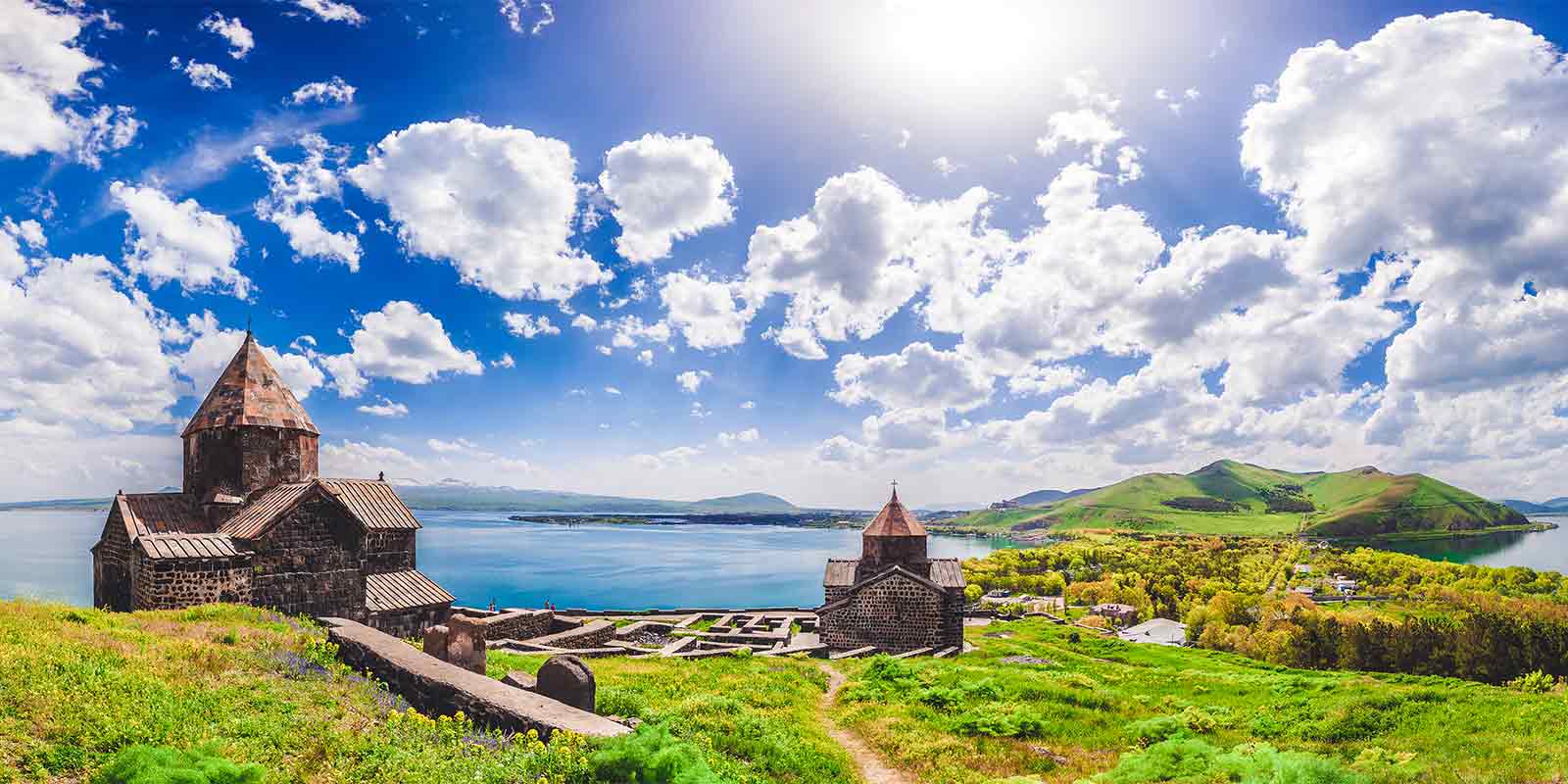 Sevan Temple on the shores of Lake Sevan