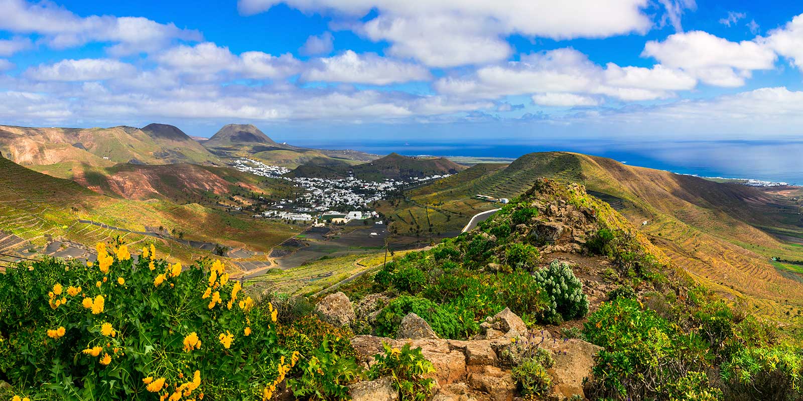 Haria village in Lanzarote, the Canary Islands