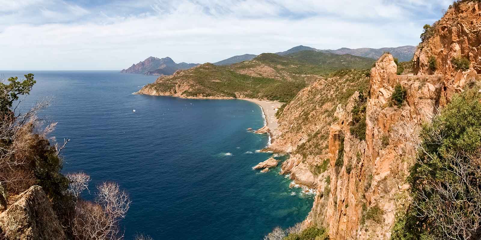 Calenques of Piana on the island of Corsica