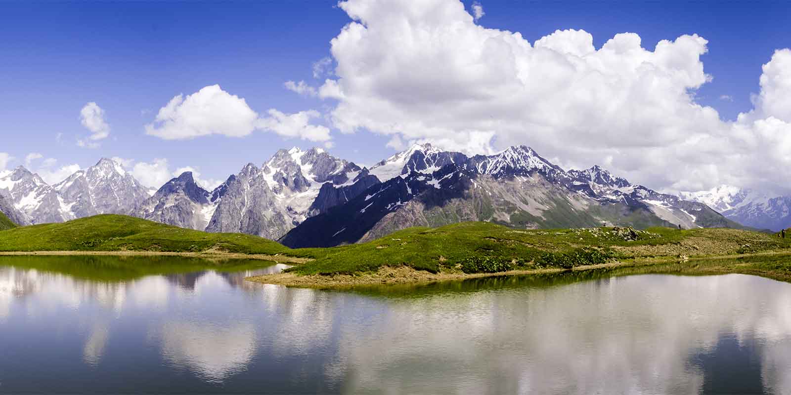 Koruldi Lake in the Caucasus mountains of Georgia