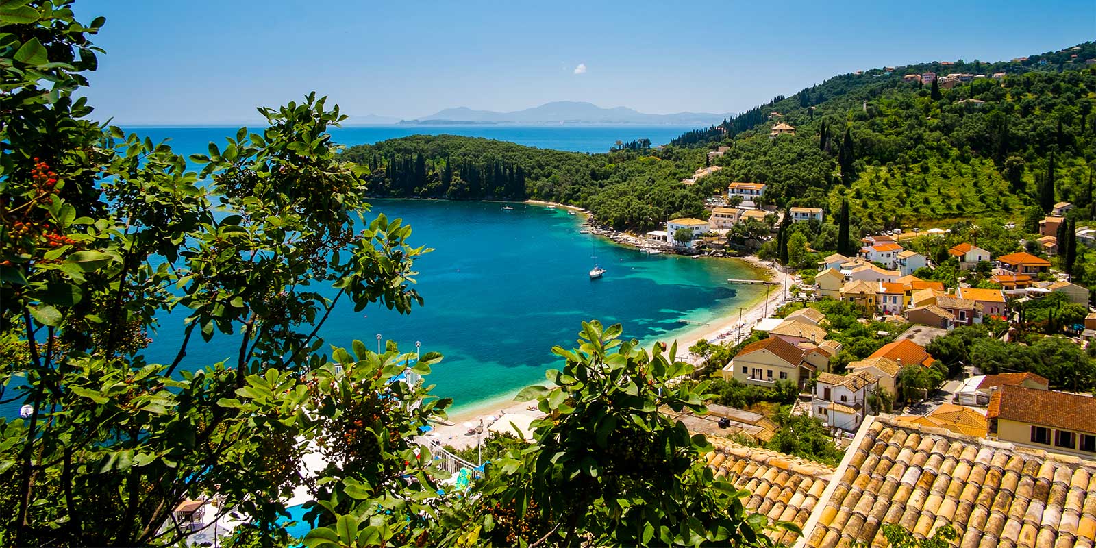 Kalami Village in Corfu