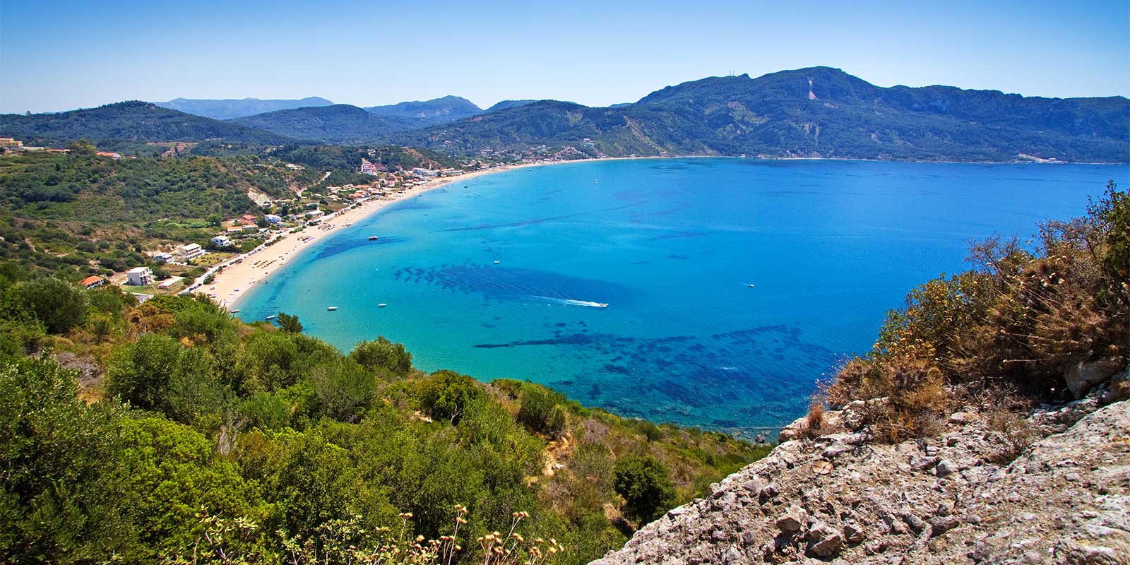 View to Agios Georgios, Corfu