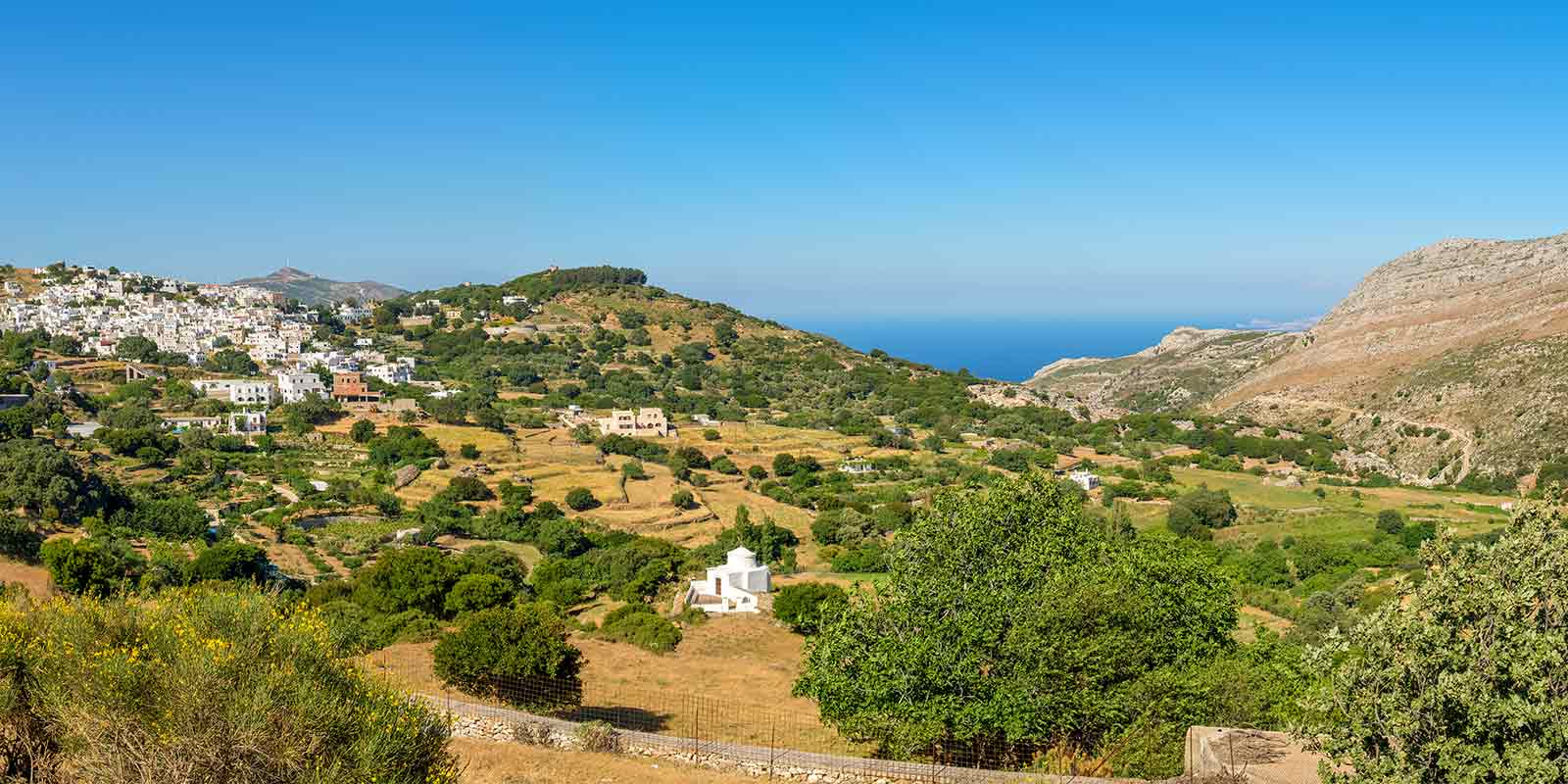 Mountain scenery on the Greek island of Naxos