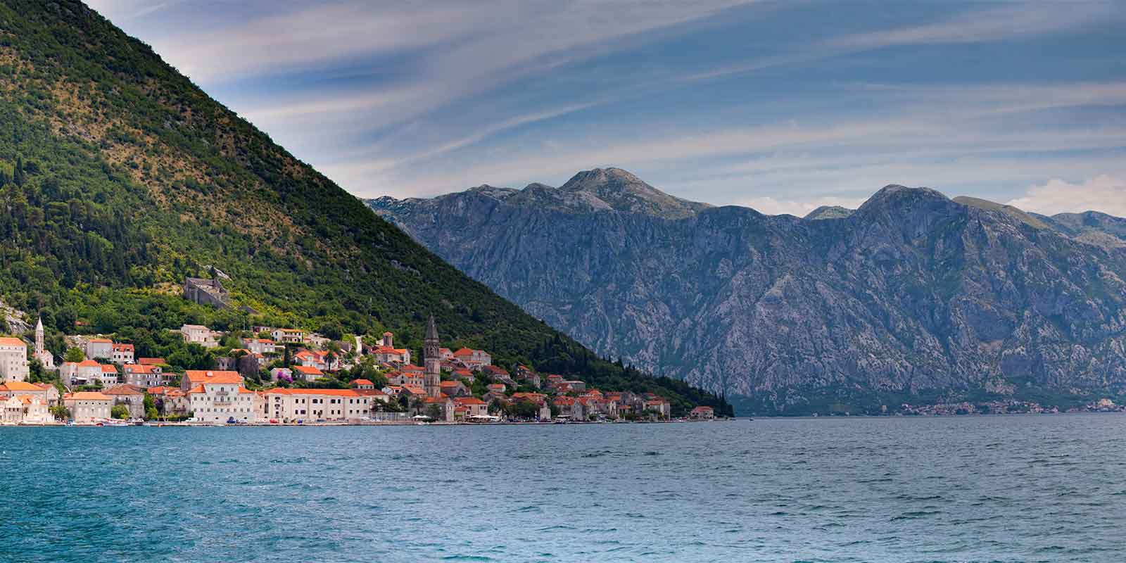 Bay of Kotor and Island of St George in Montenegro