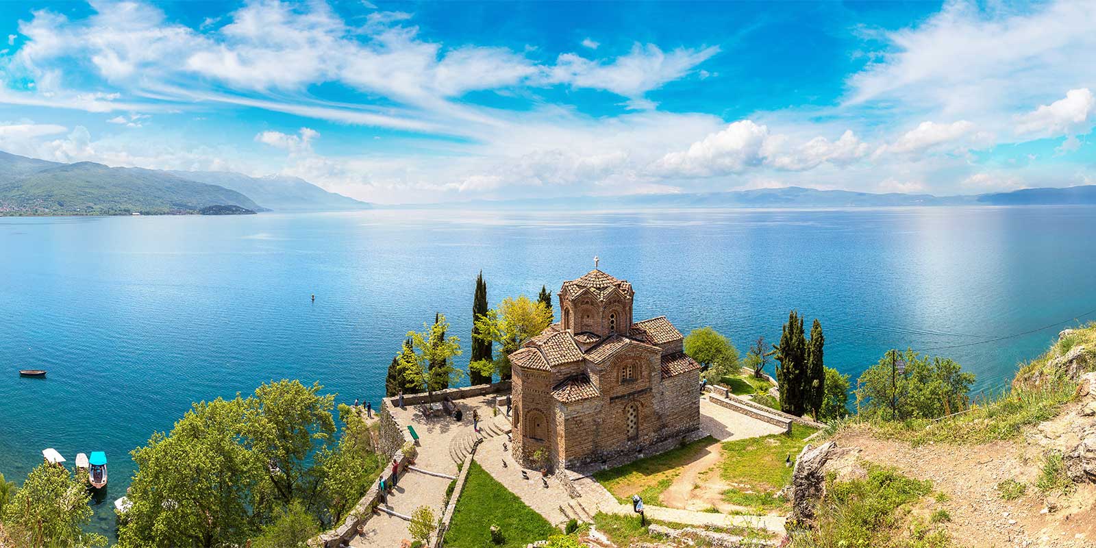 Jovan Kaneo Church in Lake Ohrid, North Macedonia