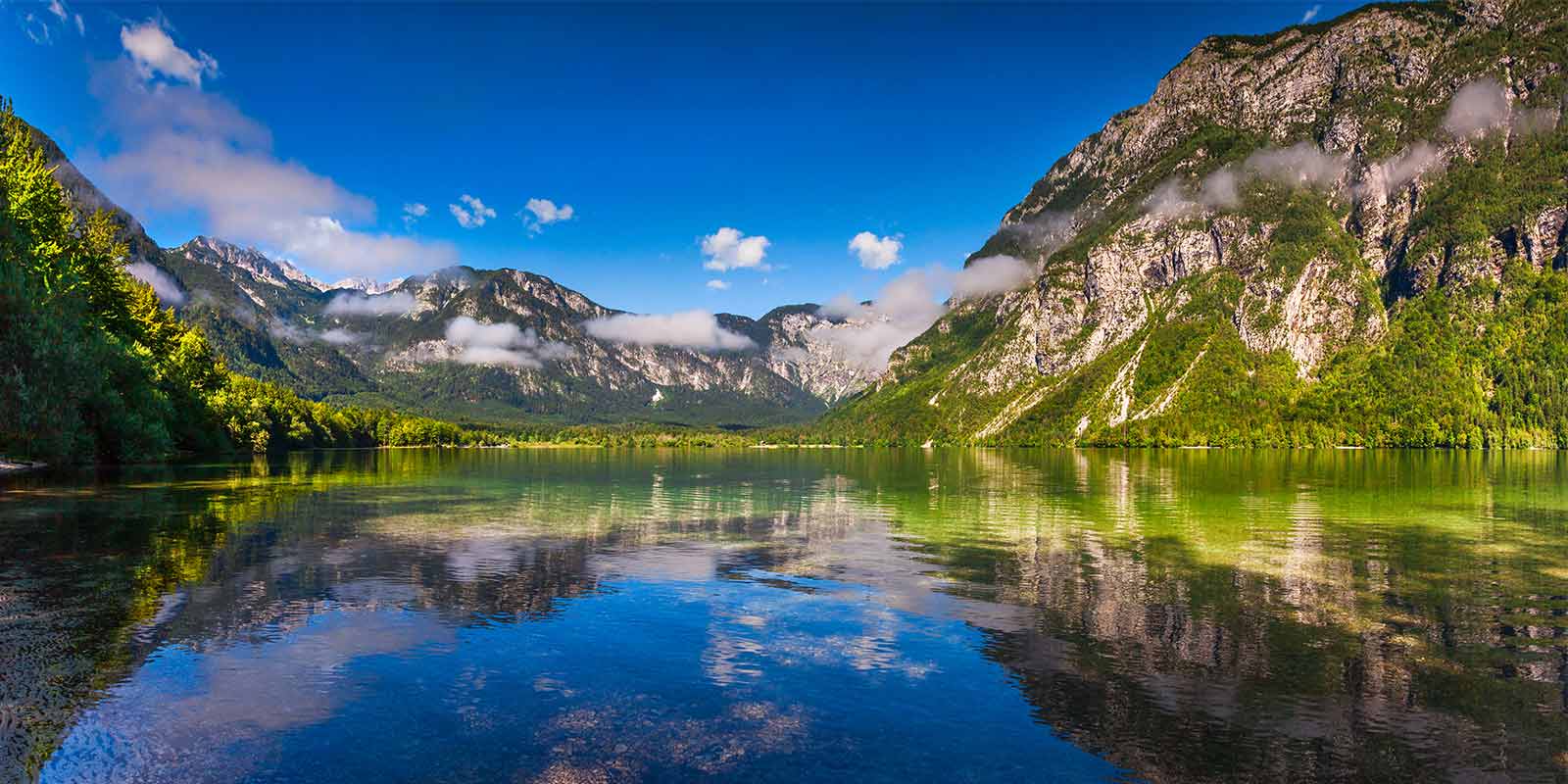 Bohinj Lake in Triglav National Park in Slovenia