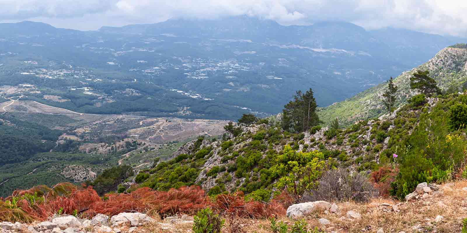 Typical mountain scenery of Turkey's Lycian Way