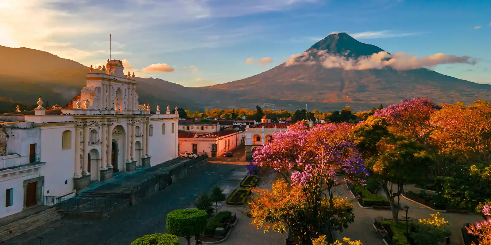 View of Antigua, Guatemala.