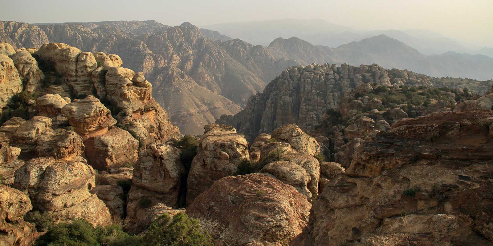 Dana biosphere mountains in Jordan