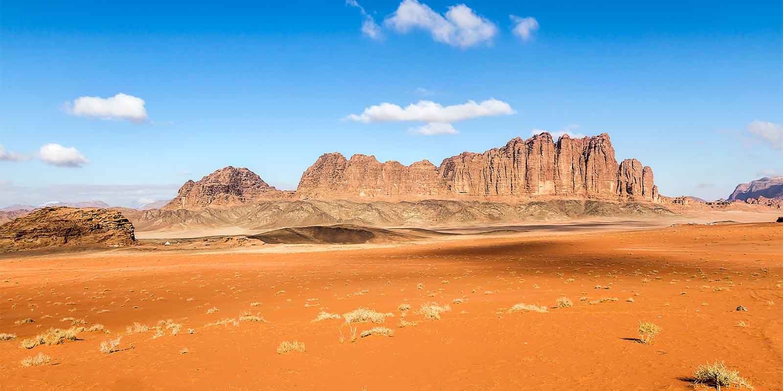 The desert of Wadi Rum in Jordan
