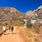 Walkers enjoying Anja Nature Reserve, Madagascar.