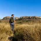Walker admiring the Madagascan landscape.