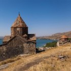 Sevan Temple on the shores of Lake Sevan, Armenia