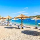 Primosten beach in Croatia