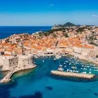 Aerial of Dubrovnik in Croatia