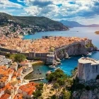 Aerial of Dubrovnik in Croatia
