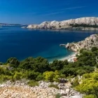 View of Baska, Krk Island, Croatia.