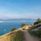 Coastal path on Krk Island, Croatia.