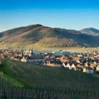 View of an Alsace village, France.