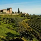 View of Susegana, Italy