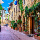 A street in San Gimignano.