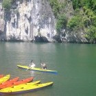 Kayaking in Halong Bay