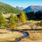 View of Ecrins National Park near Refuge du Laval, France.