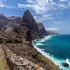 Coastal landscape in Santo Antão, Cape Verde
