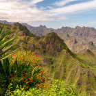 Mountain landscape in Santo Antão, Cape Verde