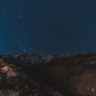 Night sky over the Atlas Mountains in Morocco