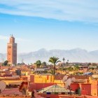Panorama of Marrakech and Old Medina in Morocco