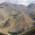 Tizi N'Tamatert mountain pass in Morocco