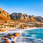 Camps Bay Beach & Table Mountain in Cape Town, South Africa
