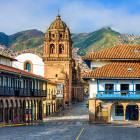 The Old Town of Cusco in Peru. 