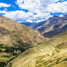 The Sacred Valley near Cusco in Peru. 