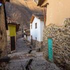 A street in Ollantaytambo in Peru.
