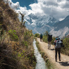 Walking the Salkantay Trail in Peru.