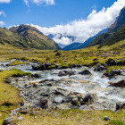 Walking the Salkantay trek in Peru.