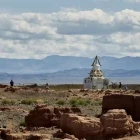 View of the Ongiin Heath monastary ruins, Mongolia.