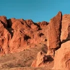 An example of the primeval landscape in the Gobi Desert.