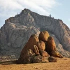 Rocky landscape in Ghorki-terelj National Park.