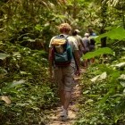 Jungle trekking in Cambodia