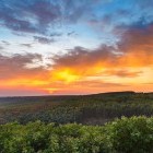 Sunset over Ban Lung in Cambodia