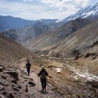 Two trekkers in the Markha Valley of Ladakh