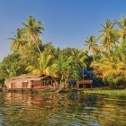 Houseboat on Alleppy Backwaters in India