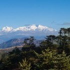 View of Kanchenjunga in the  Himalayas, India