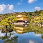 Golden Pavilion, Kinkakuji Temple in Kyoto, Japan